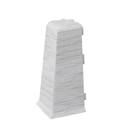 Угол наружный для плинтуса ПВХ Arbiton Indo 70 мм 25 Каштан Жирона 2 штуки